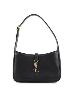 Saint Laurent Paris Handbag le 5 a 7 le Suncassette Calf Leather Black